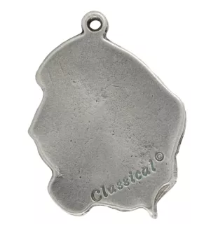 Basset Hound III - necklace with a dog, dog pendant on a silver chain, unique jewelry from the Art-Dog brand