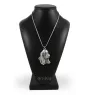 Basset Hound II - necklace with a dog, dog pendant on a silver chain, unique jewelry from the Art-Dog brand