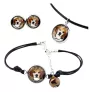 Beagle - Schmuckset in einer Schachtel, Halskette, Ohrringe, Armband, Produkte der Marke Art-Dog