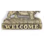 Basset Hound - a door sign with a dog, a brass welcome plaque, a unique sign with the inscription Welcome from the Art-Dog brand