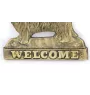Bearded Collie, Highland Collie, Mountain Collie - a door sign with a dog, a brass welcome plaque, a unique sign with the inscription Welcome from the Art-Dog brand