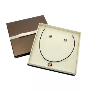 Beagle - Schmuck mit Ihrem Foto-Box, Halskette und Ohrringe-Set, personalisierte Produkte der Marke Art-Dog.