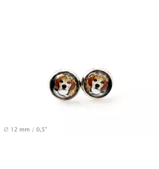 Beagle - jewelry with your photo box, set of necklace and earrings, personalized products from the Art-Dog brand