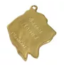 Basset Hound I - keychain and necklace with a dog in a box, high-quality gold-plated product, Art-Dog brand