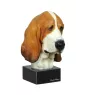 Basset Hound II - bemalte Figur, Statue, Skulptur, vom Künstler hergestellt, Marke Art-Dog