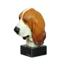 Basset Hound II - figurine peinte, statue, sculpture, réalisée par l'artiste, marque Art-Dog