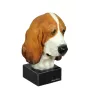 Basset Hound II - bemalte Figur, Statue, Skulptur, vom Künstler hergestellt, Marke Art-Dog