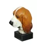 Basset Hound II - bemalte Figur, Statue, Skulptur, vom Künstler hergestellt, Marke Art-Dog