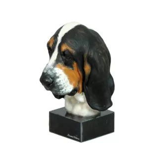 Basset Hound I - painted figurine, statue, figure, made by the artist, brand Art-Dog