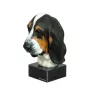 Basset Hound I - bemalte Figur, Statue, Skulptur, vom Künstler hergestellt, Marke Art-Dog