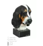 Basset Hound I - bemalte Figur, Statue, Skulptur, vom Künstler hergestellt, Marke Art-Dog