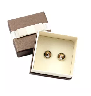 Beagle - earrings in a box, your photo, handmade jewelry, a product of the Art-Dog brand