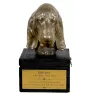 Basset Hound - an urn with an engraving and a sculpture of a dog, a handmade product by the Art-Dog brand.