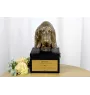 Basset Hound - une urne avec une gravure et une sculpture de chien, un dernier adieu, un produit fait à la main de la marque Art-Dog