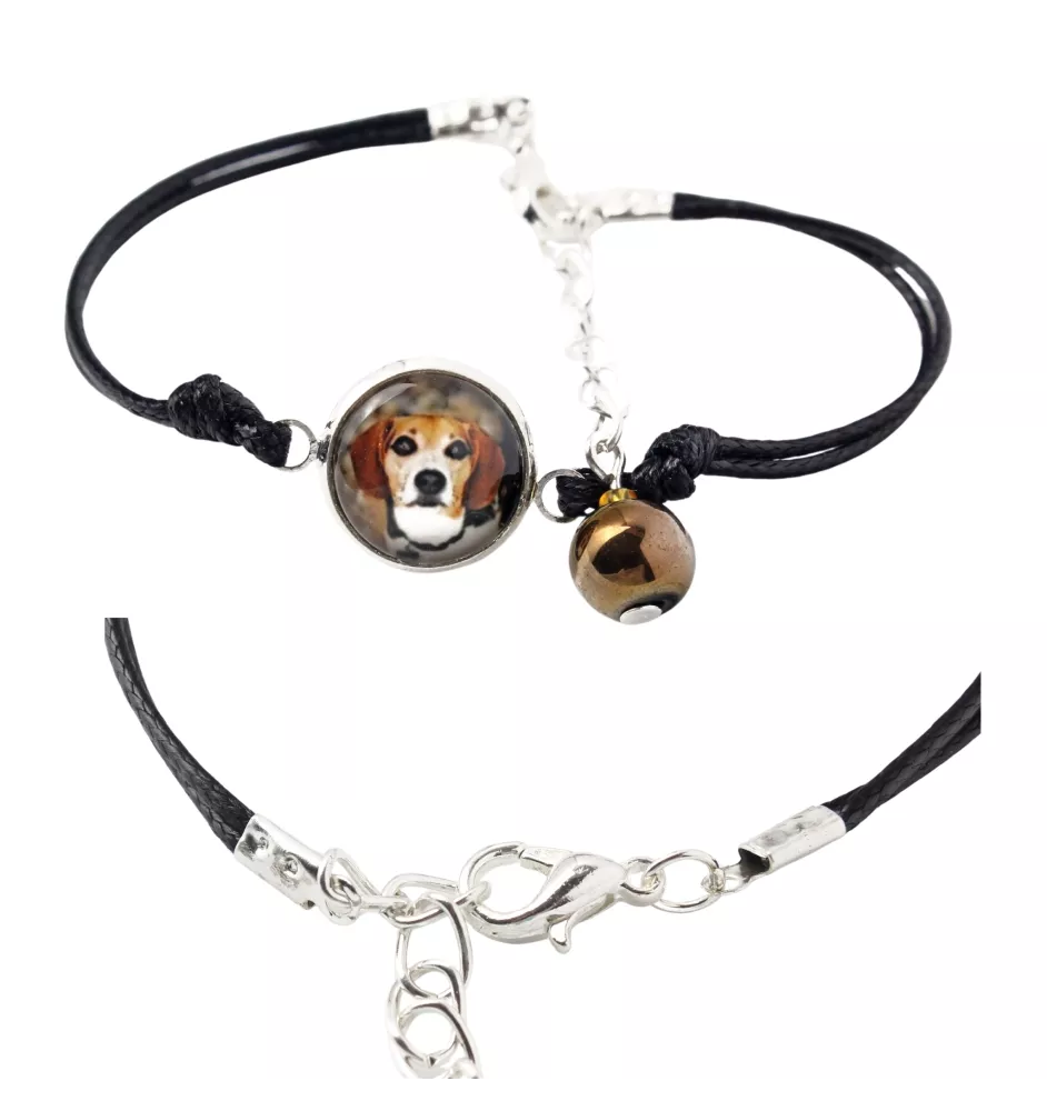 Beagle - bracelet in a box with your photo, feminine jewelry, perfect gift from Art-Dog brand
