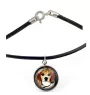 Beagle naszyjnik w pudełku ze zdjęciem Art-Dog