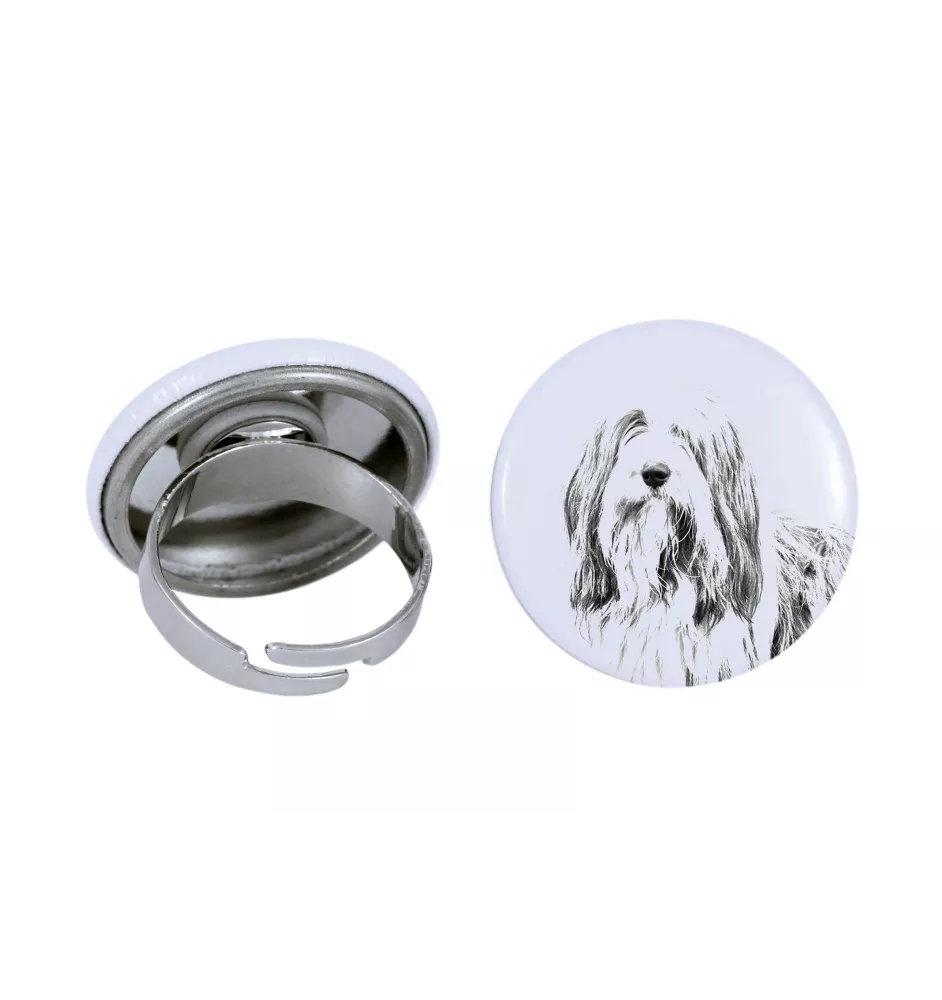 Bearded Collie - Damen Schmuck mit dem Bild eines Hundes, handgefertigtes Produkt, Möglichkeit, Ihr eigenes Foto hinzuzufügen, Marke Art-Dog
