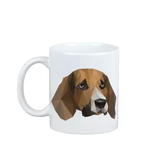 Beagle - Becher mit einem Bild und dem Schriftzug geometrischer Hund Art-Dog