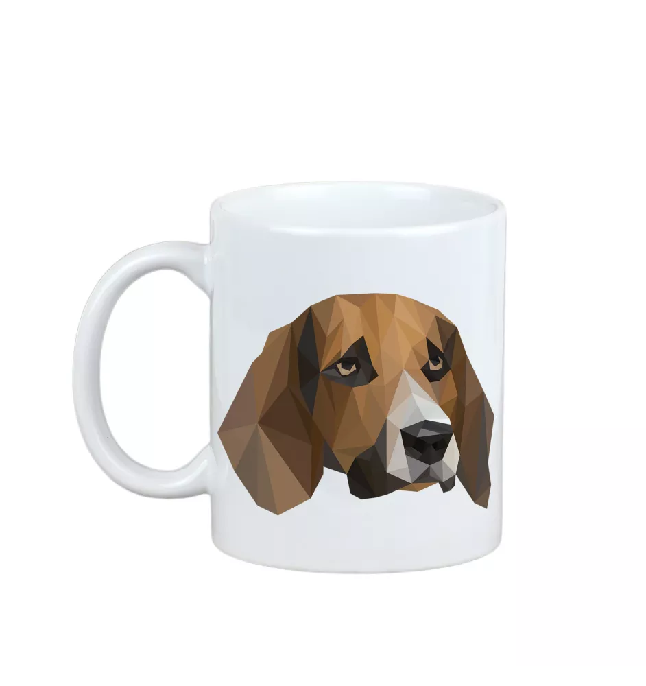 Beagle - Becher mit einem Bild und dem Schriftzug geometrischer Hund Art-Dog