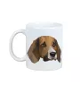 Beagle - tasse avec une photo et un motif de chien géométrique Art-Dog