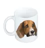 Beagle - tasse avec une photo et un motif de chien géométrique Art-Dog