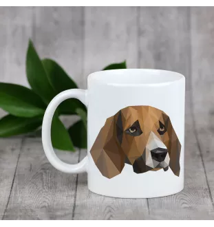 Beagle - Becher mit einem Bild und dem Schriftzug geometrischer Hund Art-Dog