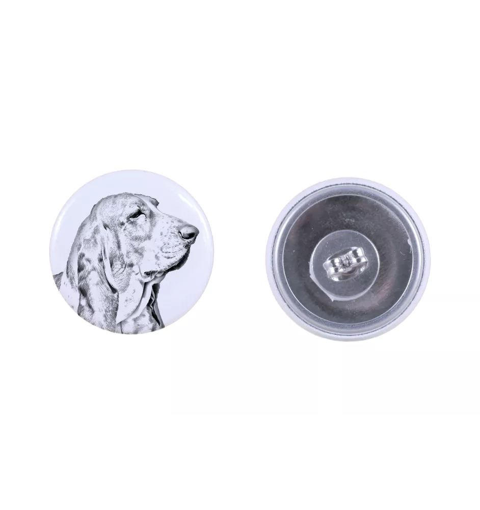 Basset Hound - unique dog earrings, your pet on a keychain, Art-Dog's own brand