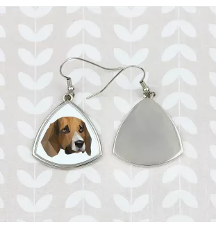 Beagle kolczyk geometryczny Art-Dog