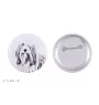 Bearded Collie przypinka z psem duża Art-Dog