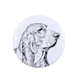 Basset Hound - Damen Schmuck mit dem Bild eines Hundes, handgefertigtes Produkt, Möglichkeit, Ihr eigenes Foto hinzuzufügen, Marke Art-Dog