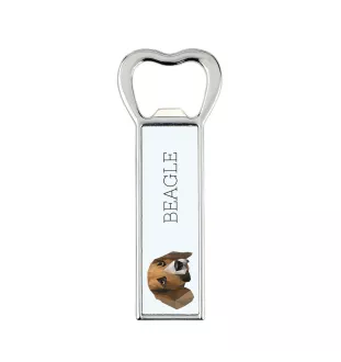 Beagle - Flaschenöffner mit Bild und Aufschrift für Bier von Art-Dog