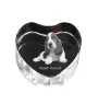 Basset Hound - une photo de chien dans un cristal, un cœur en cristal, un cadre photo exceptionnel de la marque Art-Dog