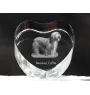 Bearded Collie - Hundebild im Kristall, Kristallherz, einzigartiger Bilderrahmen der Marke Art-Dog
