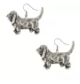 Basset Hound I - boucles d'oreilles pendantes avec des chiens, bijoux charmants pour maman de chien, cadeau pour fille de la marque Art-Dog