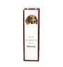 Beagle - geometric box with a picture and inscription for wine by Art-Dog