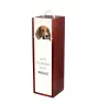 Beagle - geometric box with a picture and inscription for wine by Art-Dog