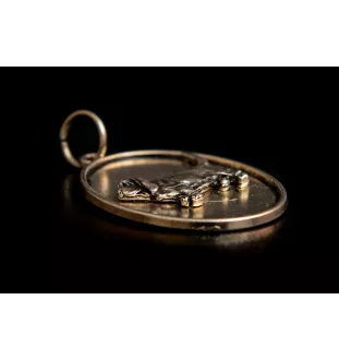 Basset Hound I - Halskette mit Hund, Anhänger für Hundemama, einzigartiger Schmuck der Marke Art-Dog