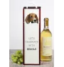 Beagle - une boîte géométrique avec une photo et un texte pour le vin de la marque Art-Dog