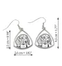 Beagle - boucles d'oreilles avec chien, boucles d'oreilles pendantes avec photo, bijoux personnalisés avec impression de la marque Art-Dog