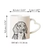 Beagle - cup with a dog, adorable cup with a heart-shaped handle, universal gift from the Art-Dog brand