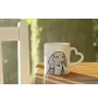 Beagle - cup with a dog, adorable cup with a heart-shaped handle, universal gift from the Art-Dog brand