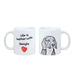 Beagle - Tasse mit Hund, Tasse mit Bild, personalisiertes Geschenk der Marke Art-Dog