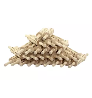 Basset Hound - small rolling pin with a dog, patterned dough roller, gadget for ceramicists from the Art-Dog brand