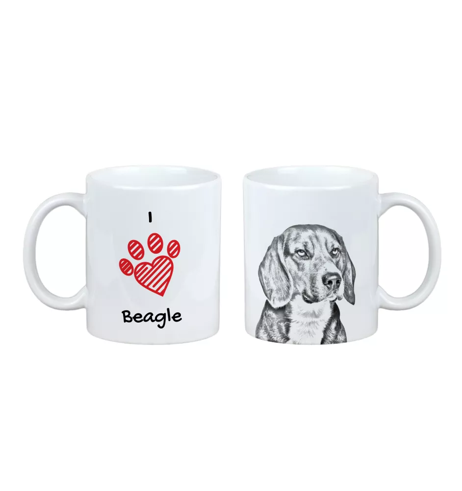 Beagle - Tasse mit Hund, entzückende Tasse mit Grafik, Geschenk mit Ihrem Foto von der Marke Art-Dog