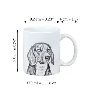 Beagle - tasse avec chien, une tasse joyeuse pour les amoureux des chiens, un cadeau personnalisé de la marque Art-Dog