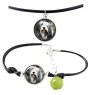Bearded Collie - Schmuckset mit Ihrem Foto, handgefertigtes Set, Armband und Halskette von Art.-Dog.