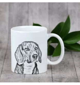 Beagle - tasse avec chien, une tasse joyeuse pour les amoureux des chiens, un cadeau personnalisé de la marque Art-Dog
