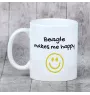 Beagle - tasse avec chien, une tasse joyeuse pour les amoureux des chiens, un cadeau personnalisé de la marque Art-Dog