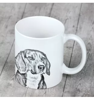 Beagle - tasse avec chien, une tasse joyeuse pour les amoureux des chiens, un cadeau personnalisé de la marque Art-Dog