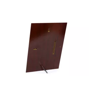 Basset Hound plakietki z zimnego brązu na drewnie Art-Dog